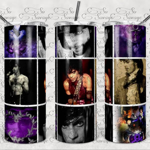 Purple Tiled Sublimation Tumbler 20 oz